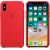Чехол для iPhone Apple iPhone X Silicone Case RED